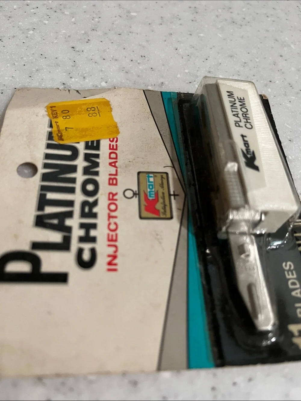 Kmart Platinum Chrome Injector Razor Blades NOS 11 NIP Vtg Shaving Accessory